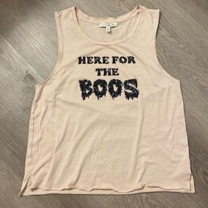 Express “Here for the Boos” Sequin Muscle Tank
